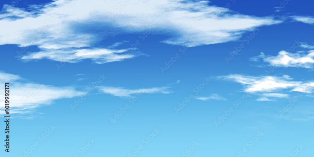 背景素材_青空と雲 背景素材_青空と雲
