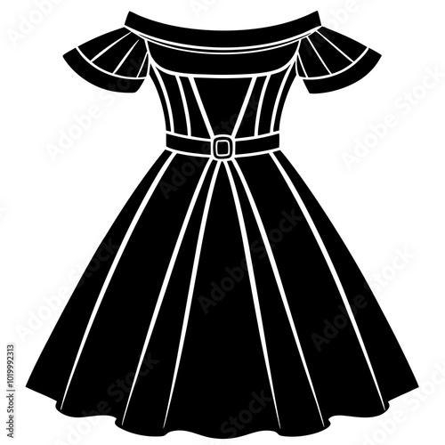 illustration of a dress