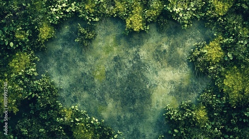 Green forest mosh texture background 