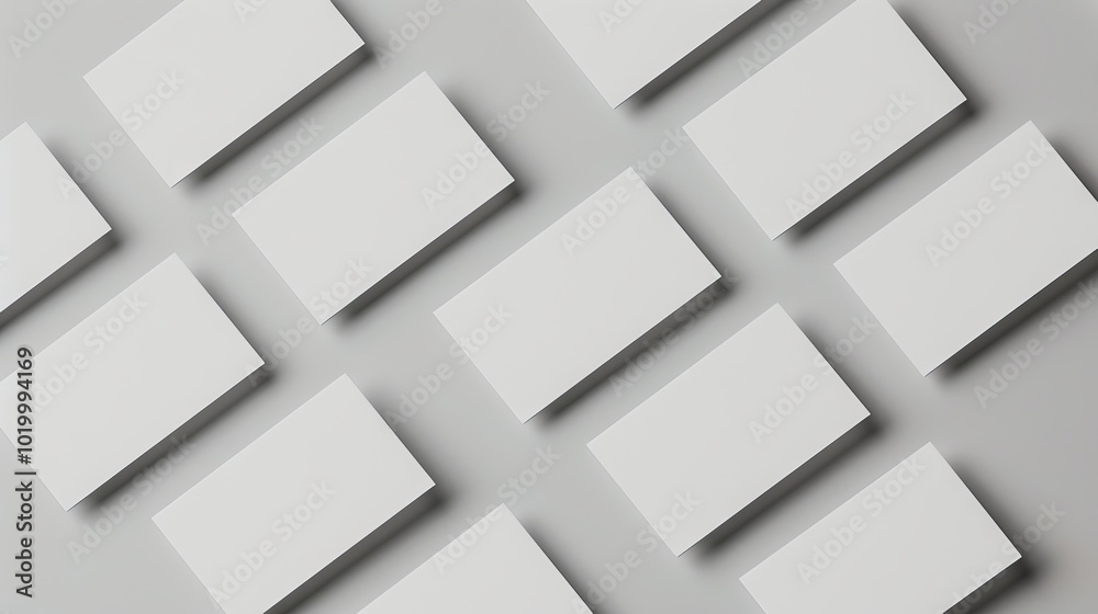Professional blank business cards template with editable text and logo on a sleek grey background for customization and branding Professional blank business cards template with editable text and logo on a sleek grey background for customization and branding