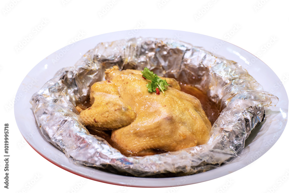 chinese steam healthy herbal chicken soup in red chinese new year background asian halal menu food banquet restaurant cafe chinese steam healthy herbal chicken soup in red chinese new year background asian halal menu food banquet restaurant cafe