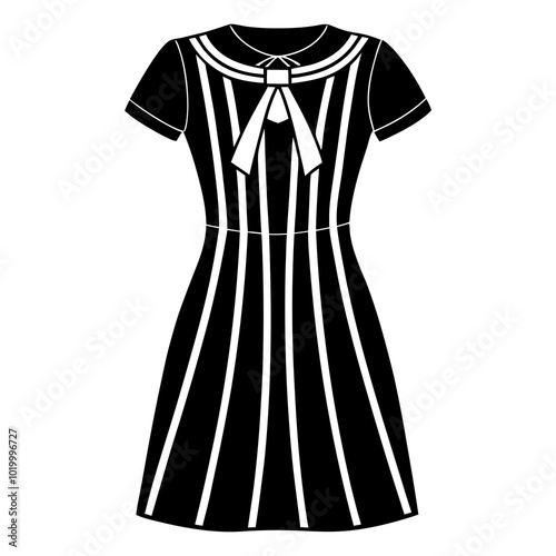 dress silhouette vector