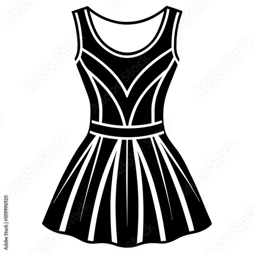 dress silhouette vector