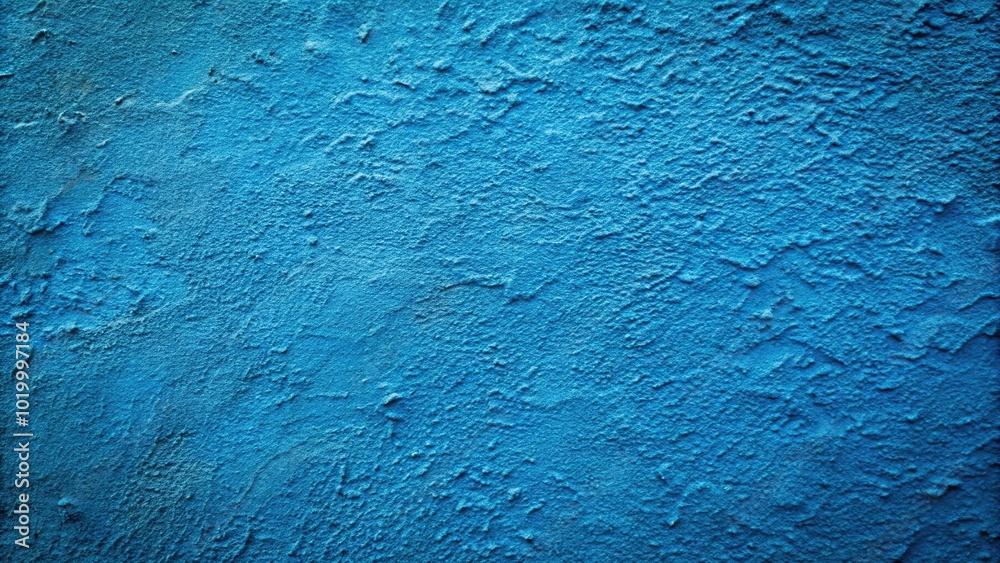 Blue messy wall stucco texture background with silhouette Blue messy wall stucco texture background with silhouette