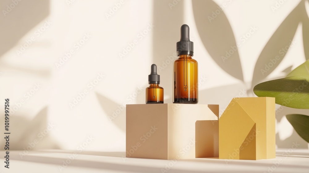Serum Bottles Mockup. Serum Bottles Mockup.