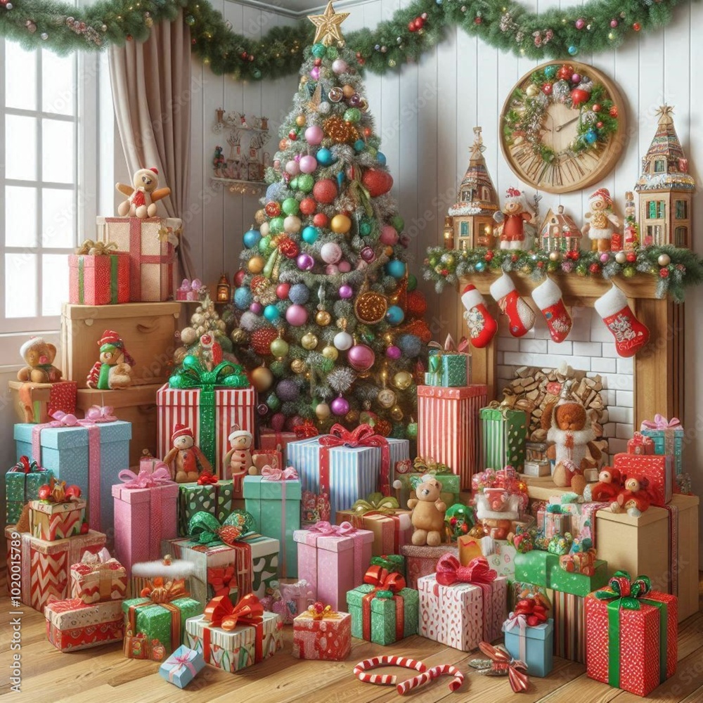 christmas tree and gifts christmas tree and gifts