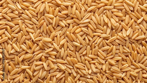 Background texture of Japanese short grain brown rice husks reflected in water