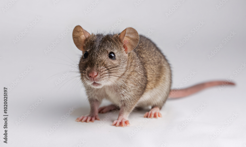 grey rat isolated on white background grey rat isolated on white background