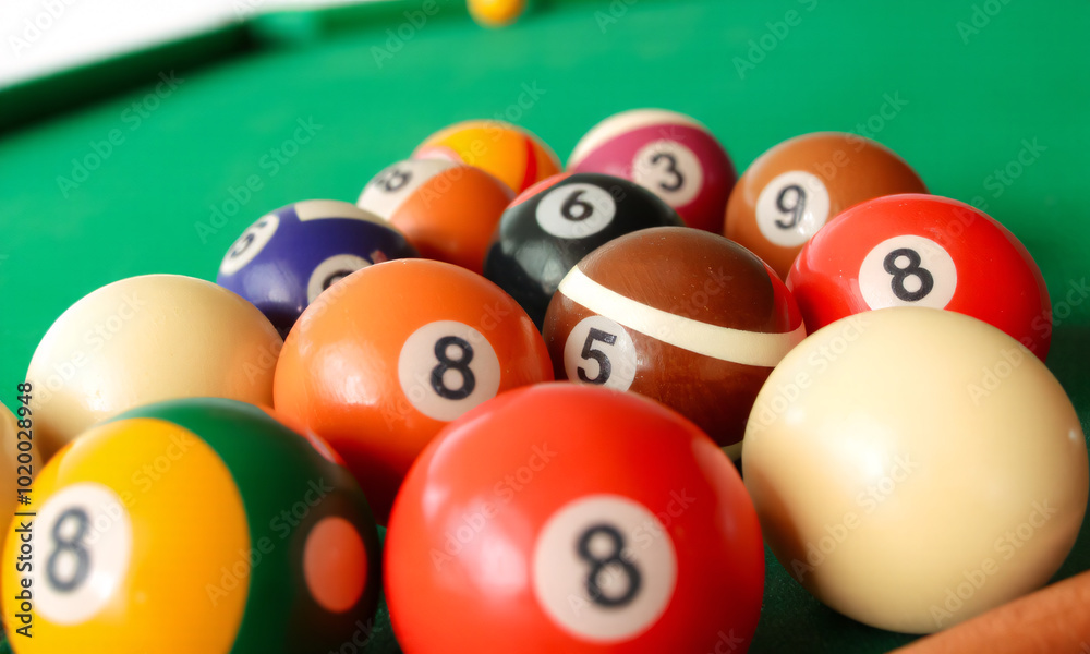 billiard balls isolated on white background billiard balls isolated on white background