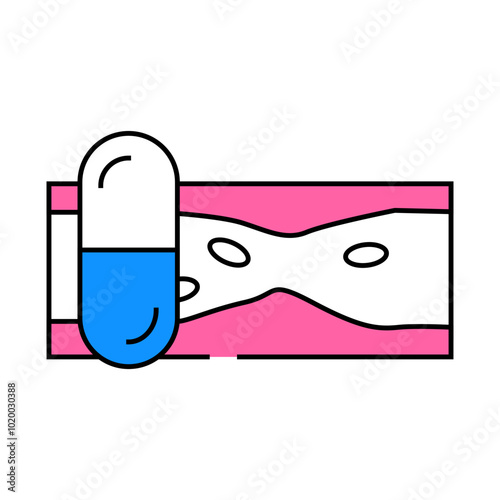 anticoagulants medicines pharmacy line icon vector. anticoagulants medicines pharmacy sign. isolated symbol illustration