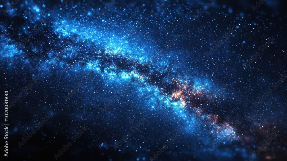 Obraz premium Hyper-realistic Starry Night Sky High Fidelity Image