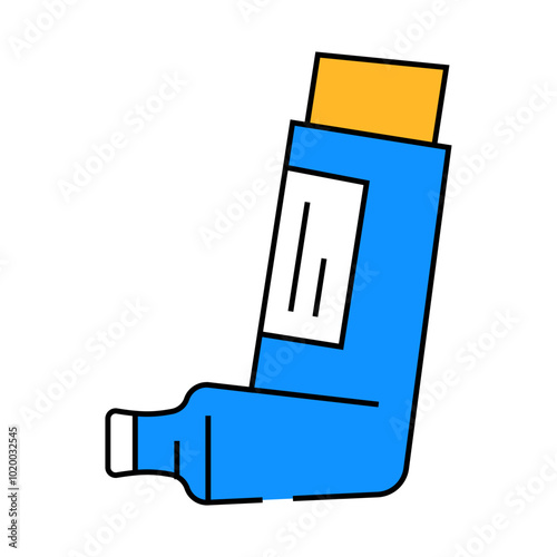 bronchodilators medicines pharmacy line icon vector. bronchodilators medicines pharmacy sign. isolated symbol illustration
