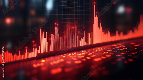Emerging business sectors dominating stock market trends in the year 2025, flat vector illustration