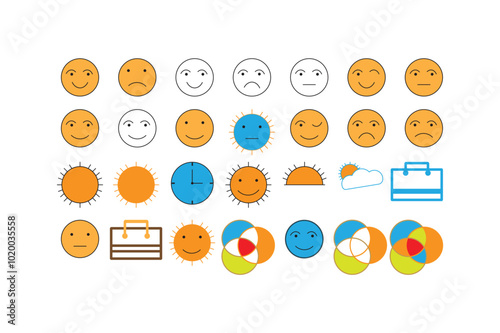 Set of icon vector