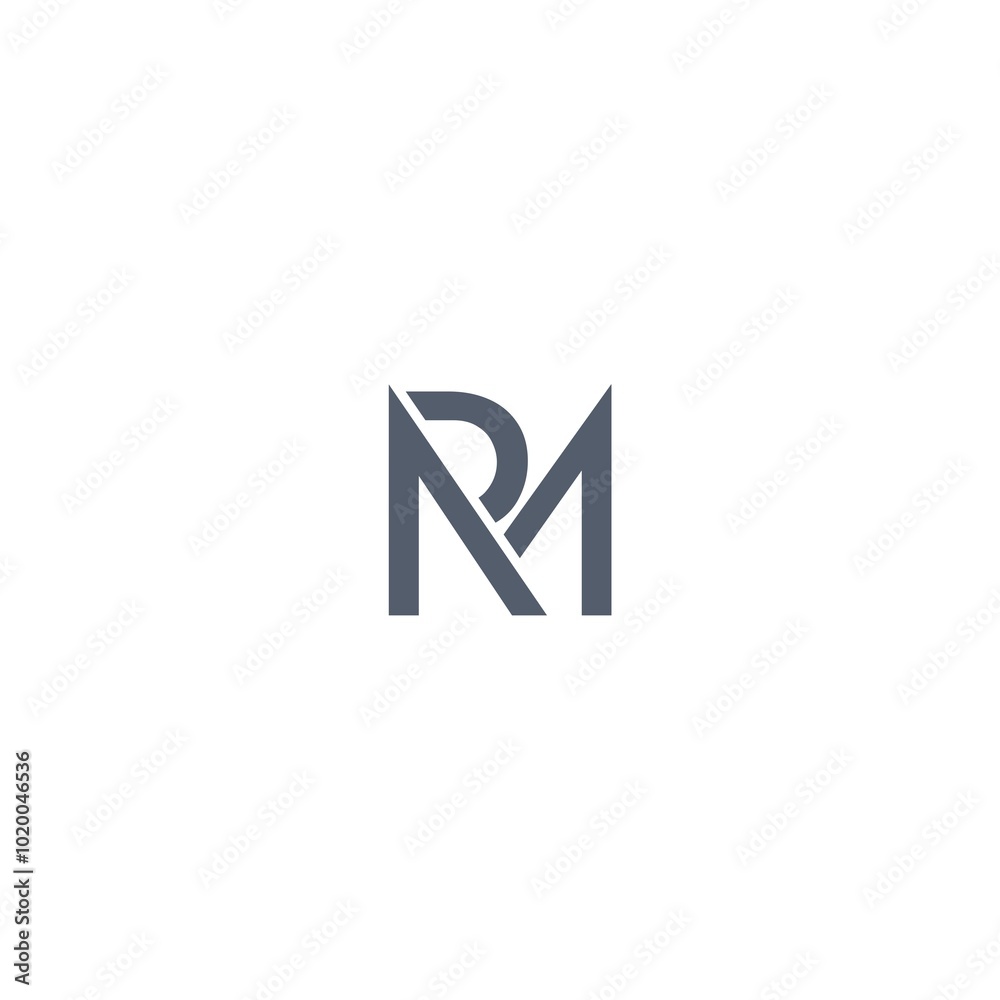 RM letter logo concept isolated on white background RM letter logo concept isolated on white background