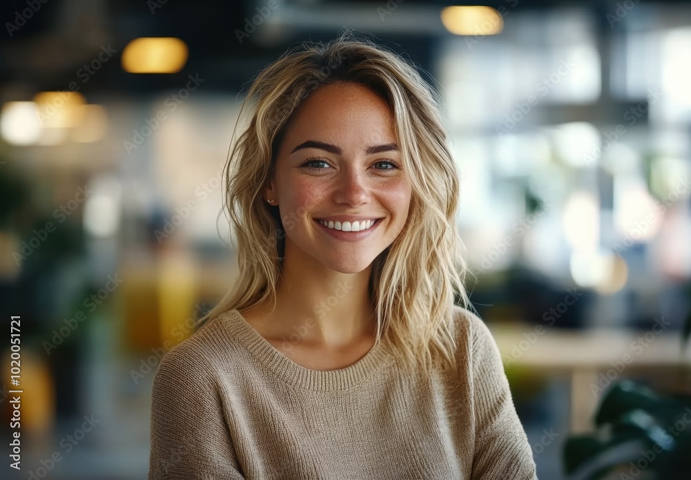 Smiling Woman Portrait. Smiling Woman Portrait.