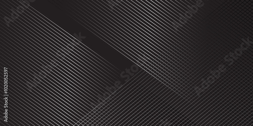 Modern black dark carbon for abstract background and presentation design. Modern Dark futuristic geometric background. Futuristic hi-technology concept. Black lighting background with diagonal stripes
