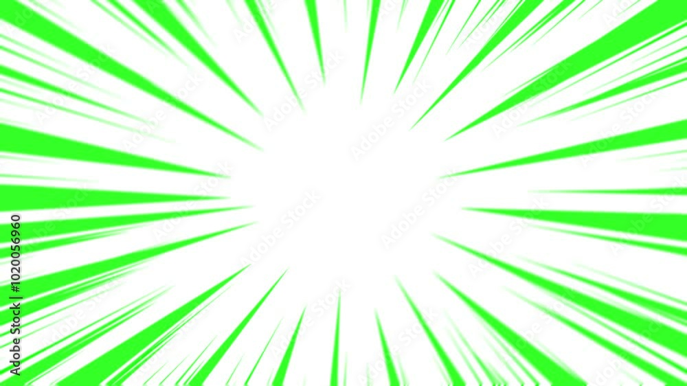 Green color animated fast speed lines on white background | Green speed lines | comic action lines in green color Green color animated fast speed lines on white background | Green speed lines | comic action lines in green color