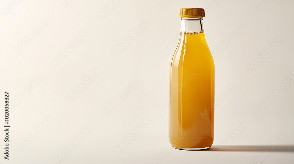 A sleek bottle gleams against a pristine backdrop, highlighting its lustrous label and effervescent bubbles that promise a refreshing experience. A sleek bottle gleams against a pristine backdrop, highlighting its lustrous label and effervescent bubbles that promise a refreshing experience.