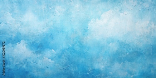 Blue sky pastel color painted textured backdrop