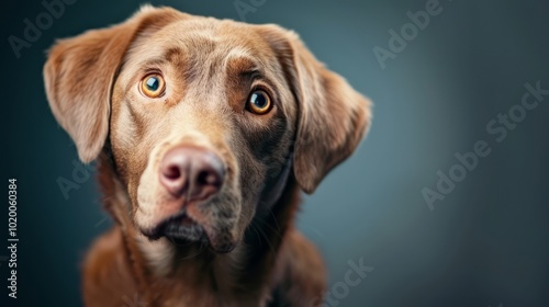 Wallpaper Mural Cute Pet Dog Staring Softly at the Camera Torontodigital.ca