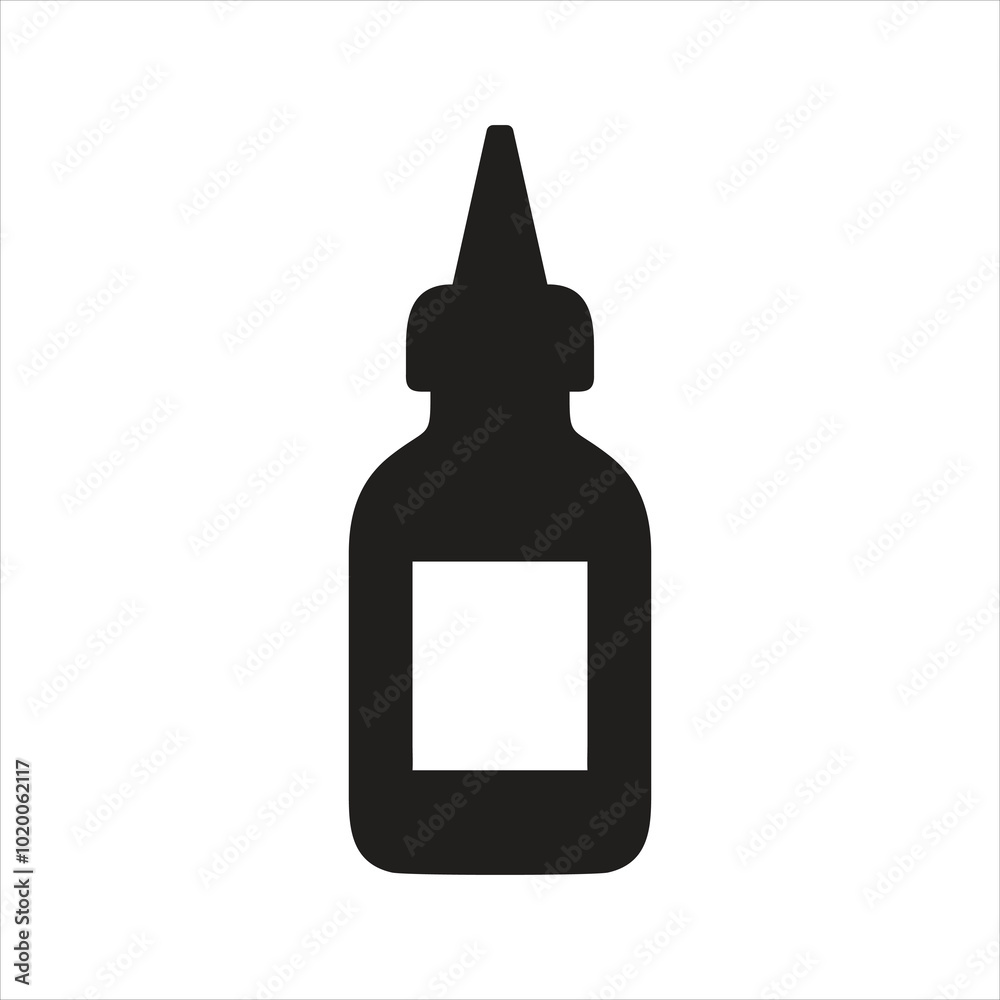 Nasal spray icon. Cold, running nose, medicine icon Nasal spray icon. Cold, running nose, medicine icon