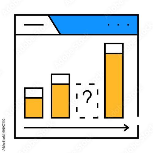 content gap analysis seo line icon vector. content gap analysis seo sign. isolated symbol illustration