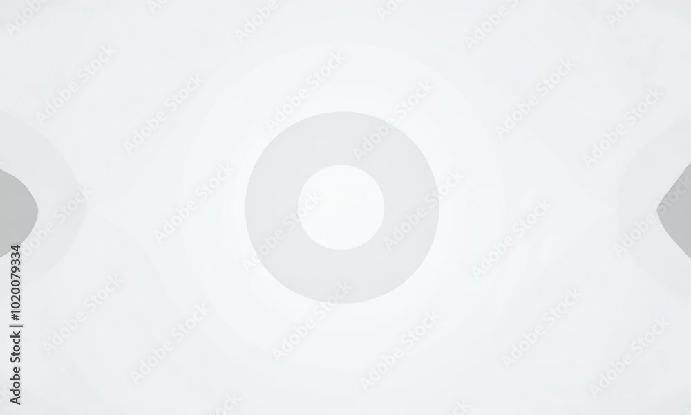 White circular shape with radiating concentric circles creating depth.