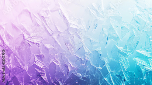 Abstract textured ice surface with pink and blue gradient