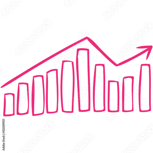 : Business infographics icons with different diagram vector illustration. Abstract data visualization, marketing charts and graphs. Business statistics, planning and analytics, forecasting growth rate
