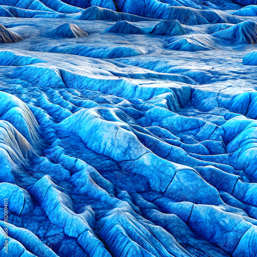 Wallpaper Mural Seamless Blue Glacier Ice Pattern. Perfect for: Winter festivals, Arctic explorations, Glacier tours Torontodigital.ca