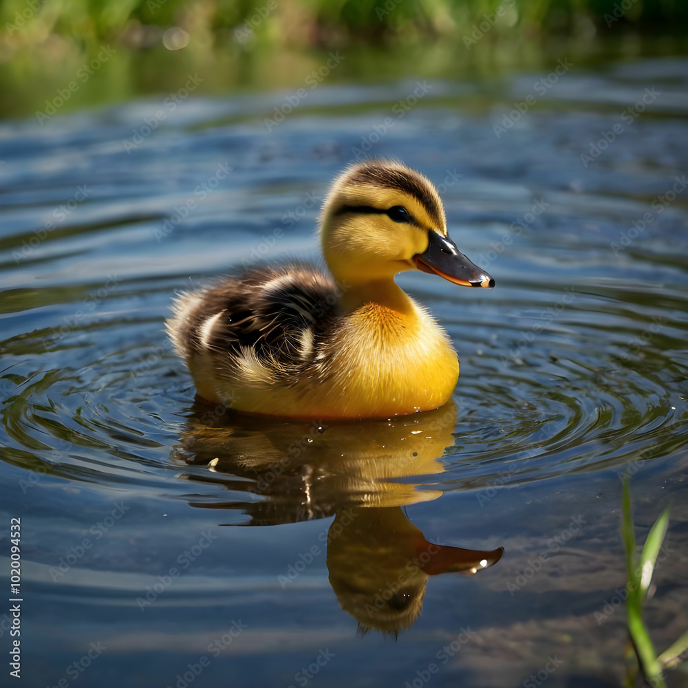 Cute duck living life in nature Cute duck living life in nature