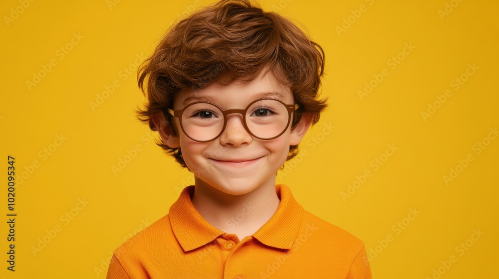 The Boy with Glasses Smiling The Boy with Glasses Smiling