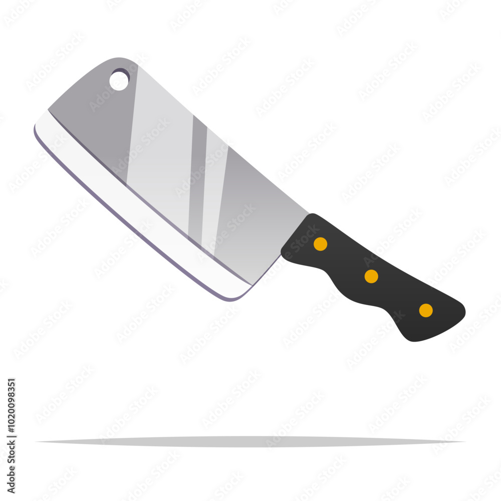 Cleaver knife vector isolated illustration Cleaver knife vector isolated illustration