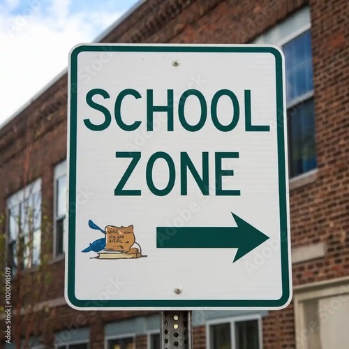 School zone sign