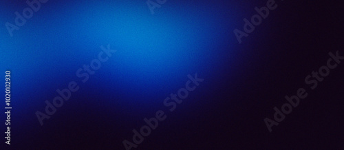 Glowing light blue noisy colour gradient on black grainy background  header backdrop banner design