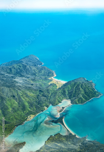 Whangarae Bay, Marlborough Sounds, South Island, New Zealand, Oceania. photo