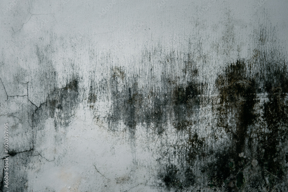 Αυτοκόλλητο A wall with a lot of dirt and grime on it