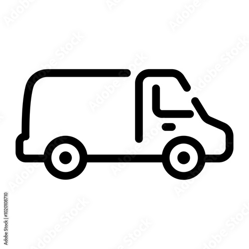 moving truck Line Icon