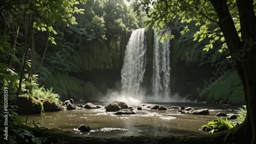 waterfall in the park