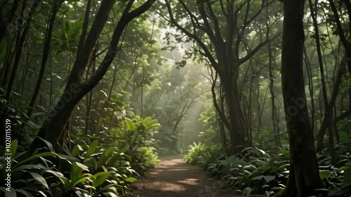 morning in the forest