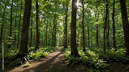 footpath in the forest