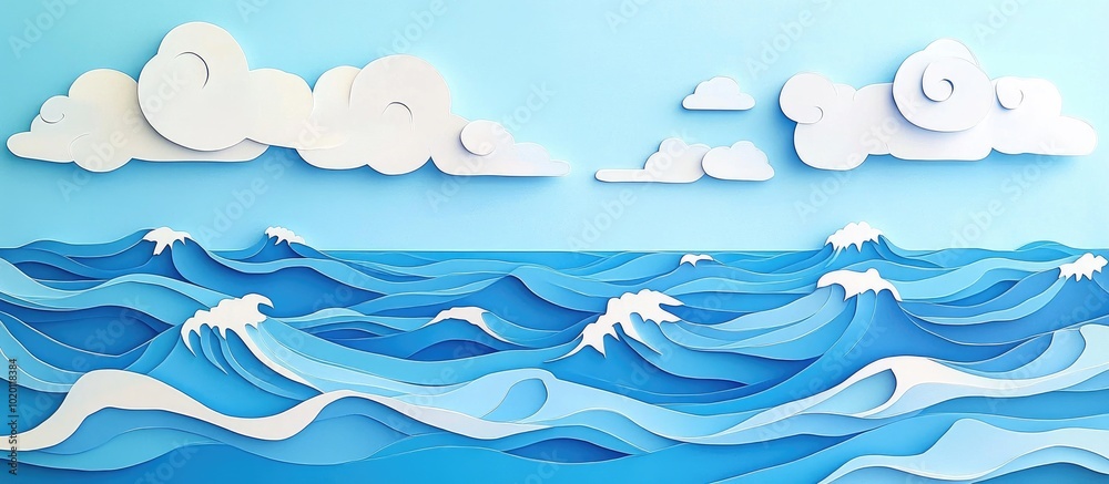 Sea scenery with gentle waves and a clear blue sky Seaside landscape with calm waves and clear sky Sea scenery with gentle waves and a clear blue sky Seaside landscape with calm waves and clear sky