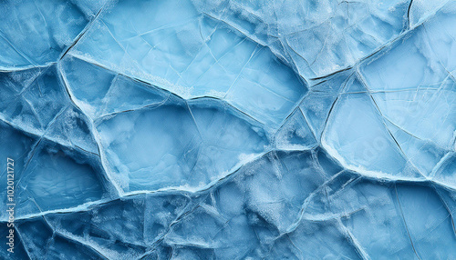 Wallpaper Mural Abstract natural ice texture. Blue backdrop with cracks and scratches on frozen water. ice background Torontodigital.ca