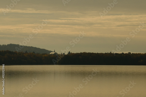 sunrise over the river