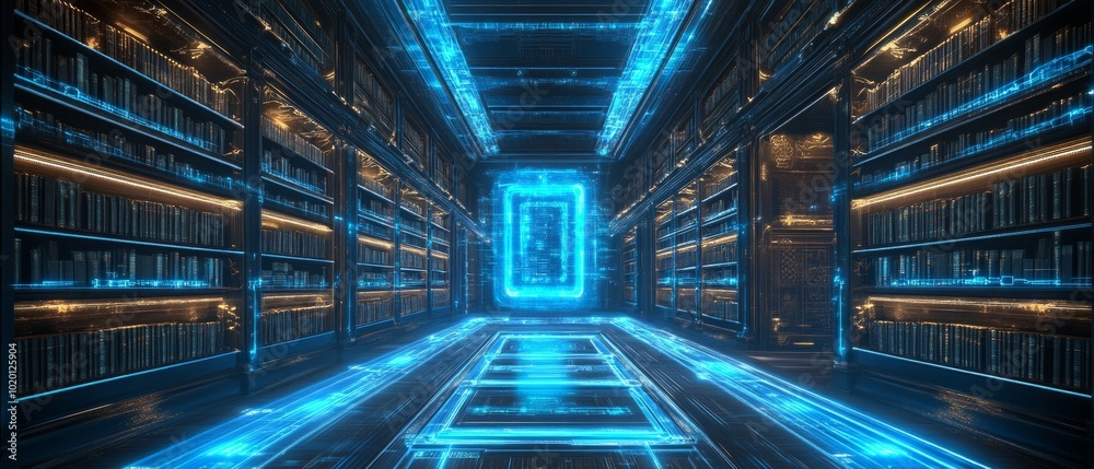 Fototapeta premium Eternal Data Streams, Digital Archiving and Preservation