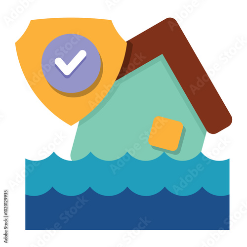 Natural Disaster Insurance Icon