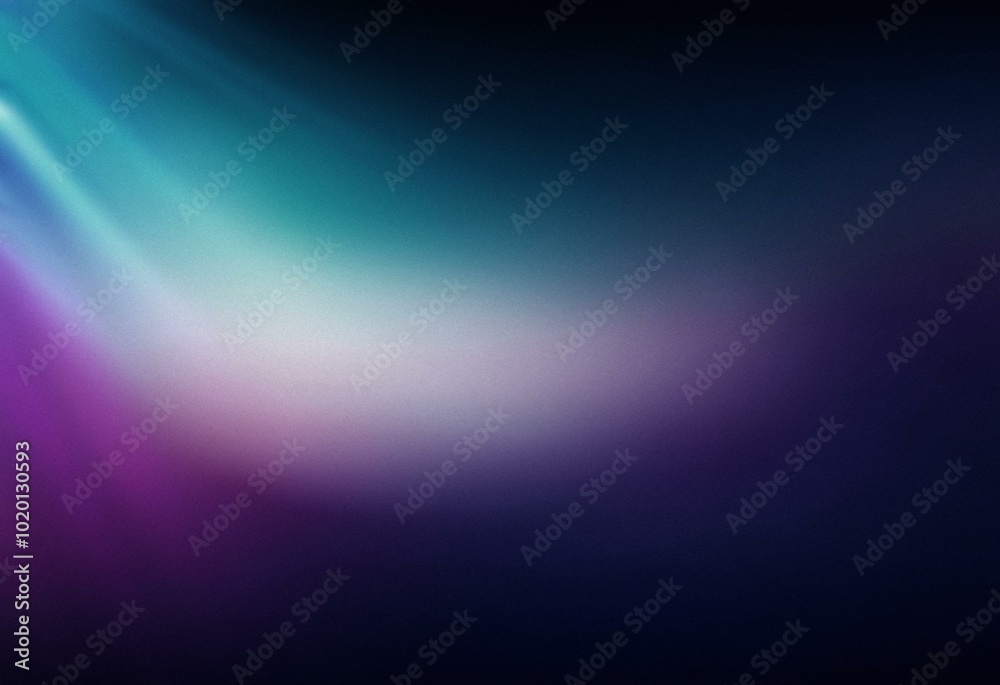 Obraz premium Grainy abstract background with a gradient of purple, teal, and white.