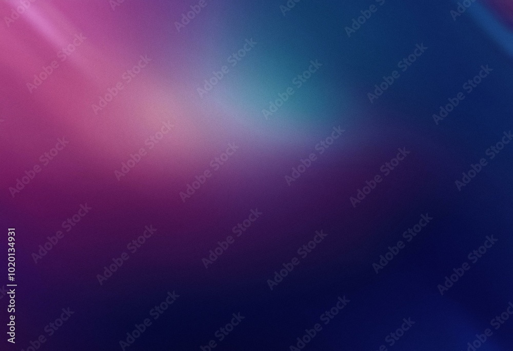 Fototapeta premium Grainy, abstract background with a gradient of purple, blue, and teal.