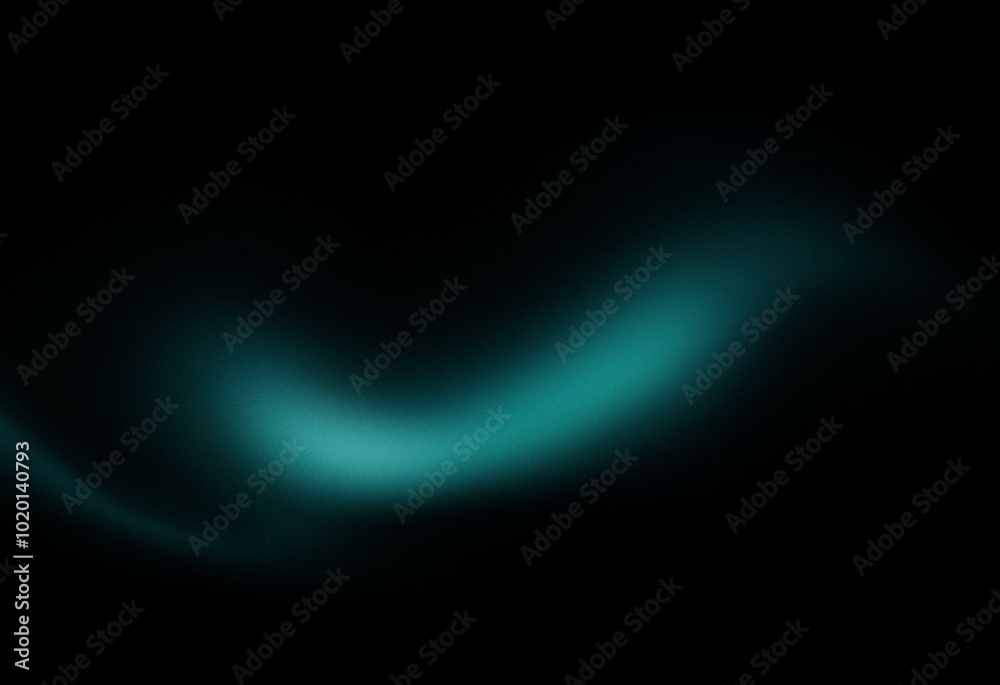 Abstract design with a grainy teal gradient on a black background. Abstract design with a grainy teal gradient on a black background.